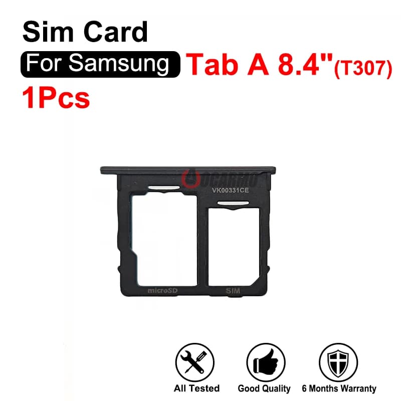 Per Samsung Galaxy Tab A 8.4 "2020 SM-T307U T307 Sim Tray Microsd SIM Card Slot parti di ricambio