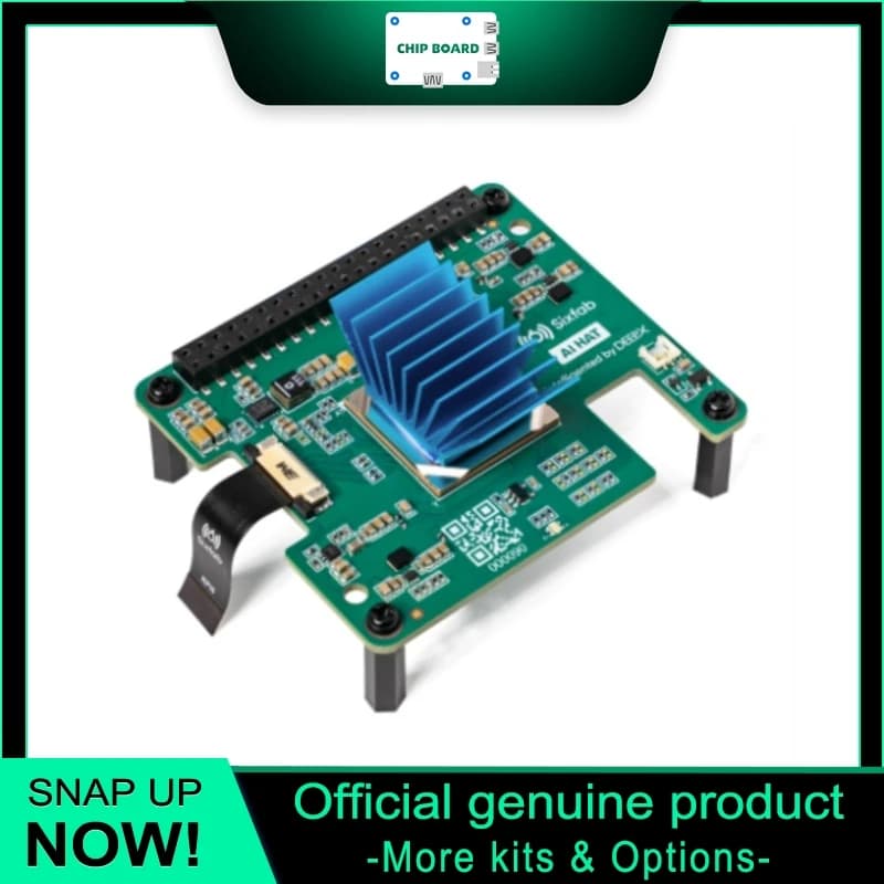 Sixfab AI HAT+ Raspberry Pi 5, DEEPX DX-M1M 25TOPS Accelerator, Edge AI Inference Plug-and-Play