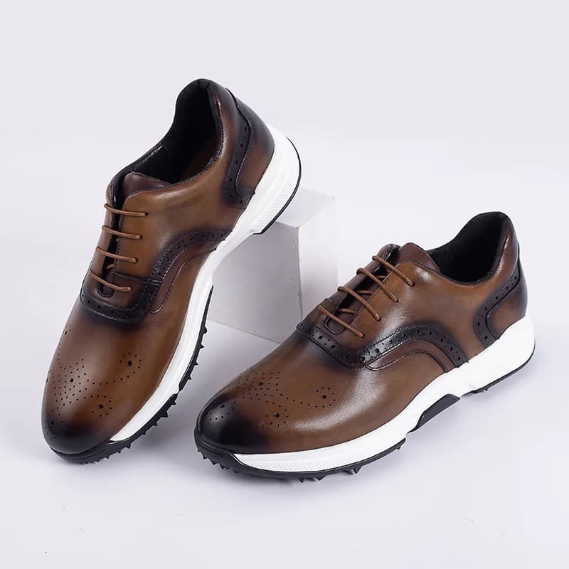 2025 Scarpe da ginnastica casual Calzature fatte a mano Scarpe sportive casual da uomo Moda per il tempo libero Scarpe da ginnastica da uomo in vera pelle Calzature maschili A286