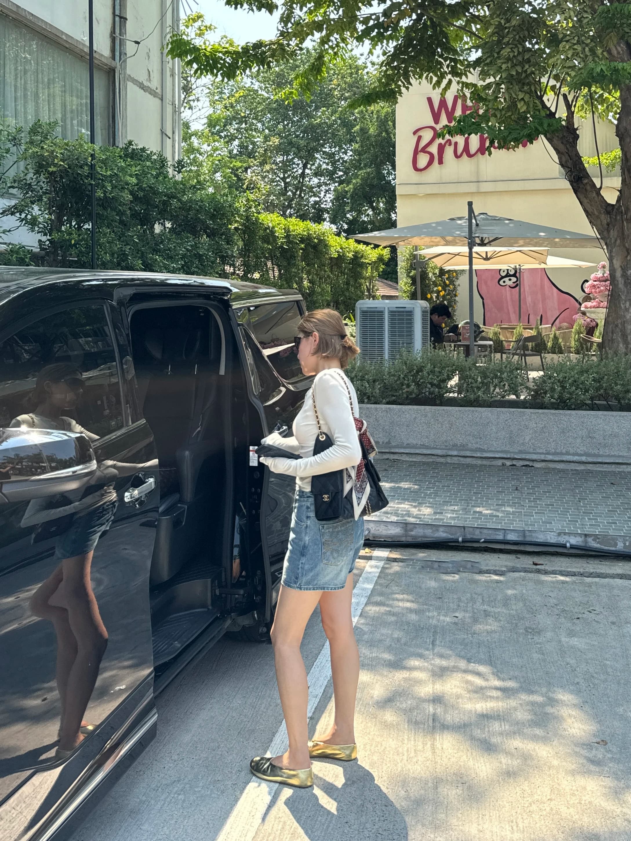 Le Alfashionline Summer 2026 Women's Casual Loose Wide Leg Jeans A-Line Shorts Light Blue Cotton Straight Cut Street Style
