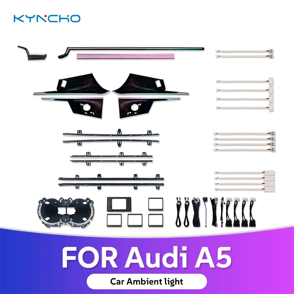 Per Audi A5 Neon LED Luce ambientale per auto Illuminazione interna Sinfonia Plafoniera a LED per illuminazione ambientale con caratteristiche colorate