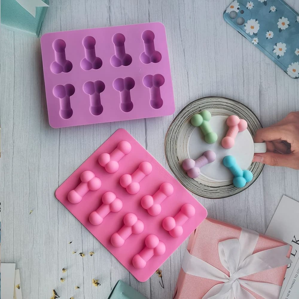 Stampo per torta Dick Vassoio per cubetti di ghiaccio Stampo in silicone Stampi per candele per sapone Strumenti artigianali per zucchero Stampo per cioccolato Mini Forme per gelato