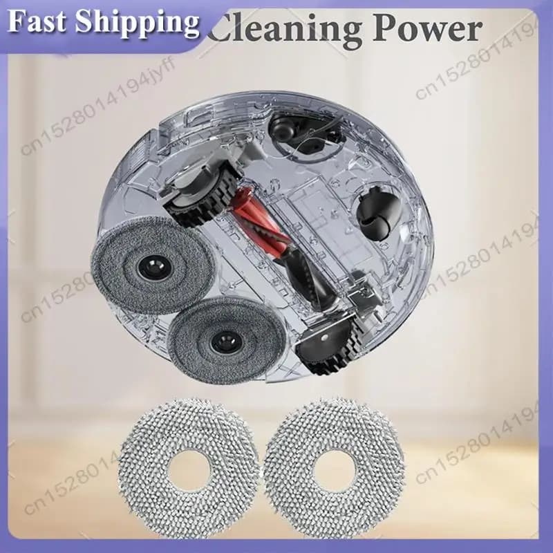 -ABDH 2 Set Per Roborock Qrevo Curve/P20 Pro Robot Aspirapolvere Parti di Ricambio Principale Spazzole Laterali Sacchetti Per La Polvere Salviette Filtri