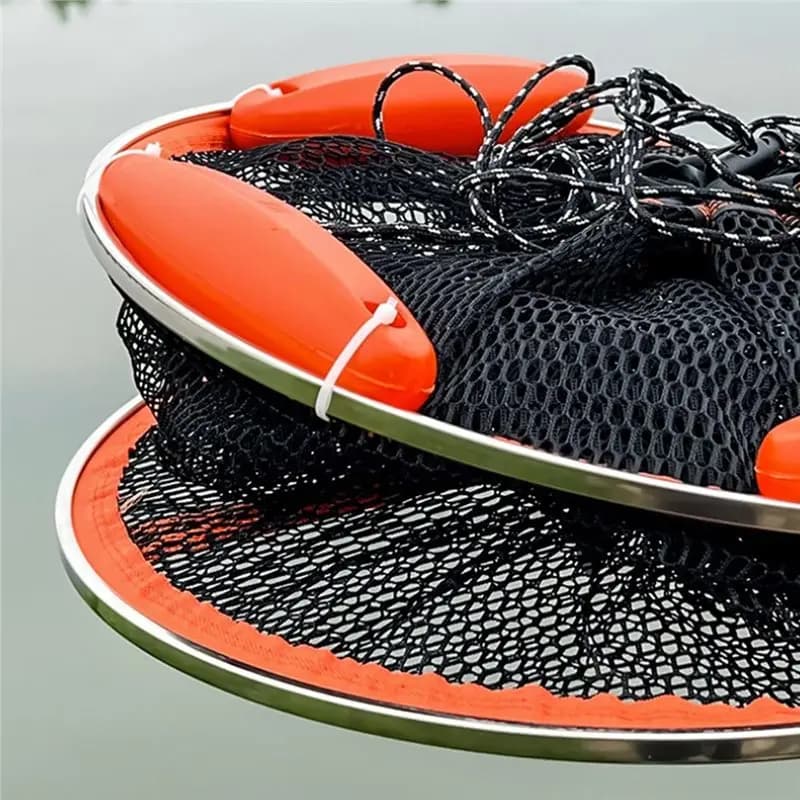 ABLB-Aquatic Farming Equipment Multi-Floating Ball Sea Fishing Protection Net With Cord For Shrimp& Fish Perch Lua Mandarin