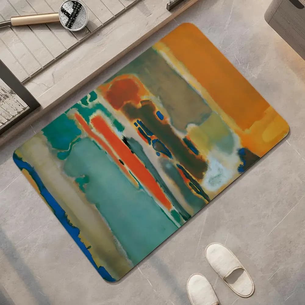 Tappetino da Bagno in Diatomite M-Mark Rothko, Arte Astratta, Asciugatura Rapida, Assorbente, Multiuso
