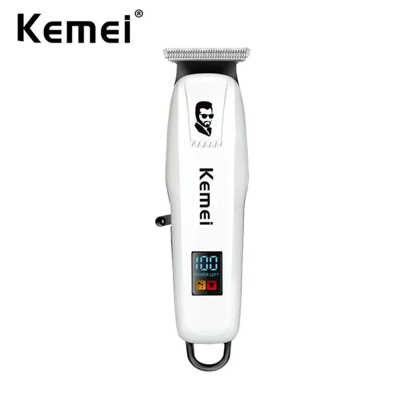 Kemei Mini Electric Haircut LED Display Wireless Haircuts for Men Professional Haircut Rechargeable Barber