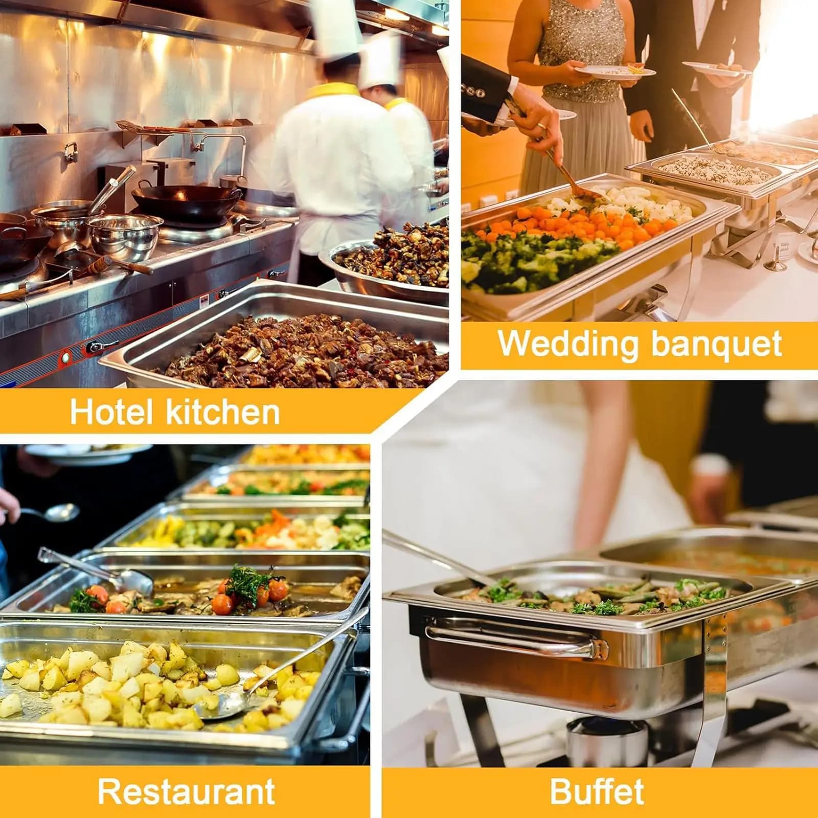 Coperchio a Cupola in Acciaio Inox per Alimenti, Protezione Antipolvere, Facile da Usare per Servizio Buffet e Catering