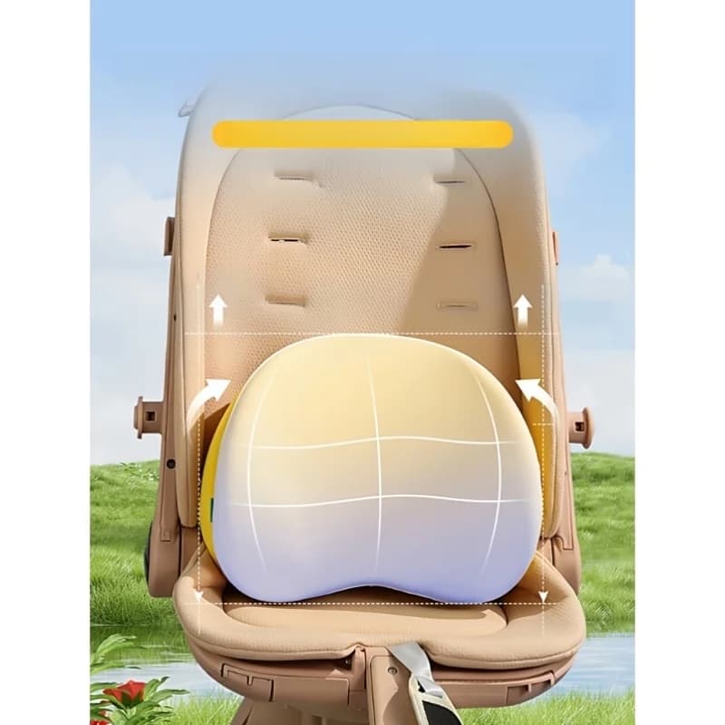 Cuscino per passeggino, accessori, tasca, supporto schiena per passeggino, materassino, supporto vita per marsupio, protezione lombare