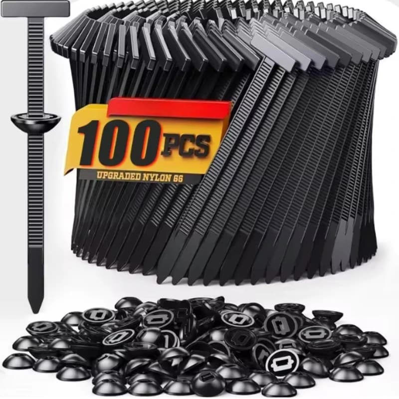 10/100 pz. Fermacavi universali per auto, fibbia di fissaggio a perno, base di fissaggio, fibbia di riparazione, fermacavo in plastica