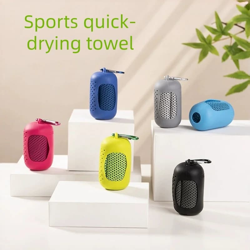 1pcs Cold feeling sports quick-drying towel fitness cold towel outdoor travel portable towel yoga quick-drying sweat absorption.