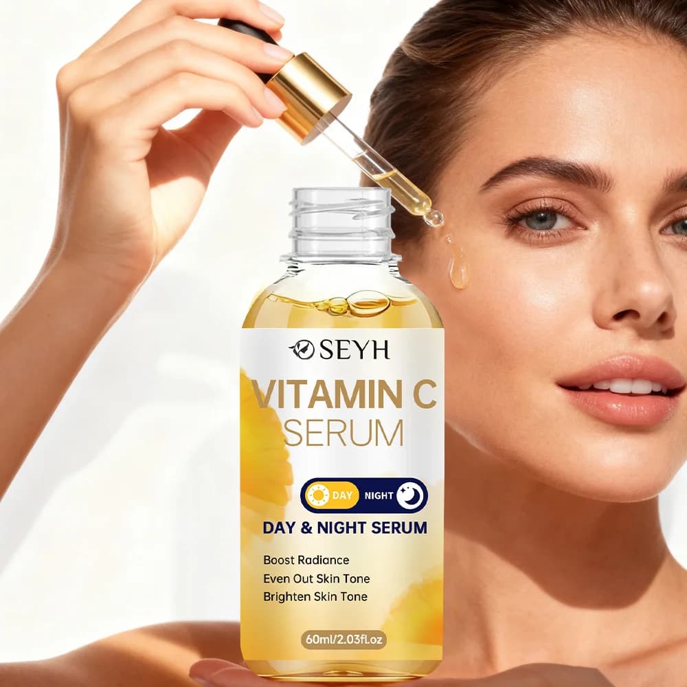 SEYH Update Night Day Liquid Essence 1pc Vitamin C Hydrating Essence with Collagen Ceramidi Peptidi Burro Karitè Arbutina for B