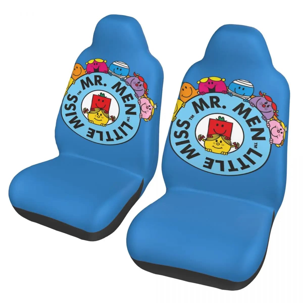 Universal Car Seat Cover Mr Men Little Miss Character for Most Cars, Polyester Travel Seat Covers, Car Accessories
