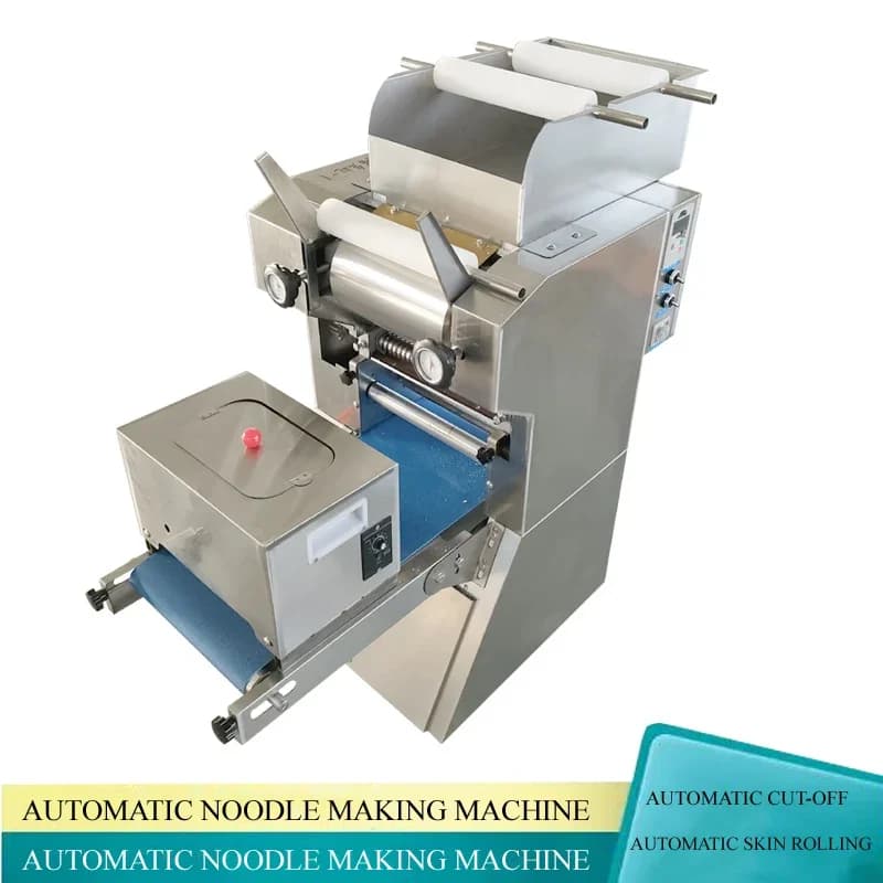 Macchina Elettrica per Pasta in Acciaio Inox con Rullo Automatico, Macchina Commerciale per la Produzione di Pasta in Vendita