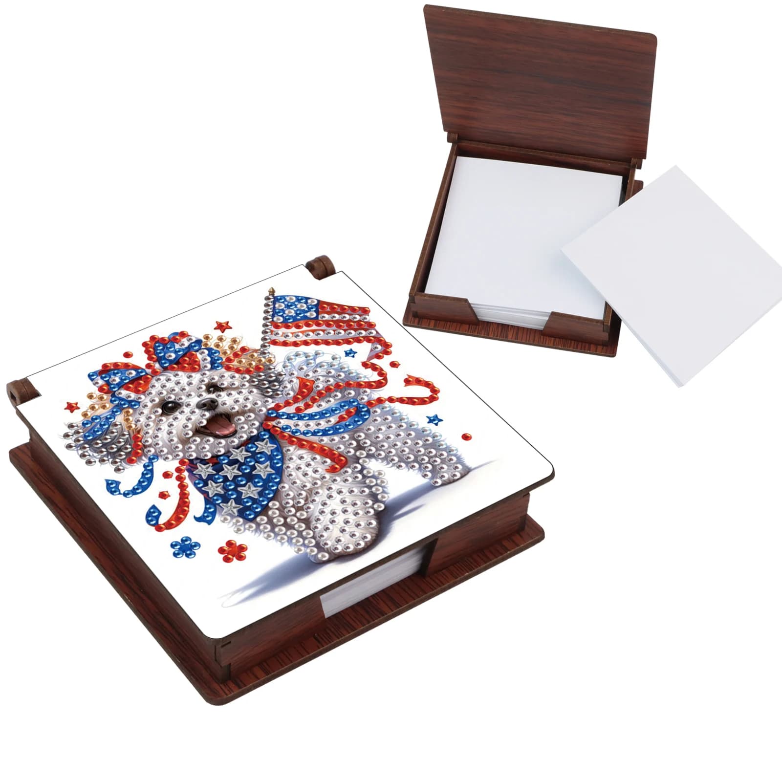 1Pc Diamond Painting Kits Note Box Cute Theme Sticky Note Organizer Sticky Note Set Sticky Note Storage Tools with Note