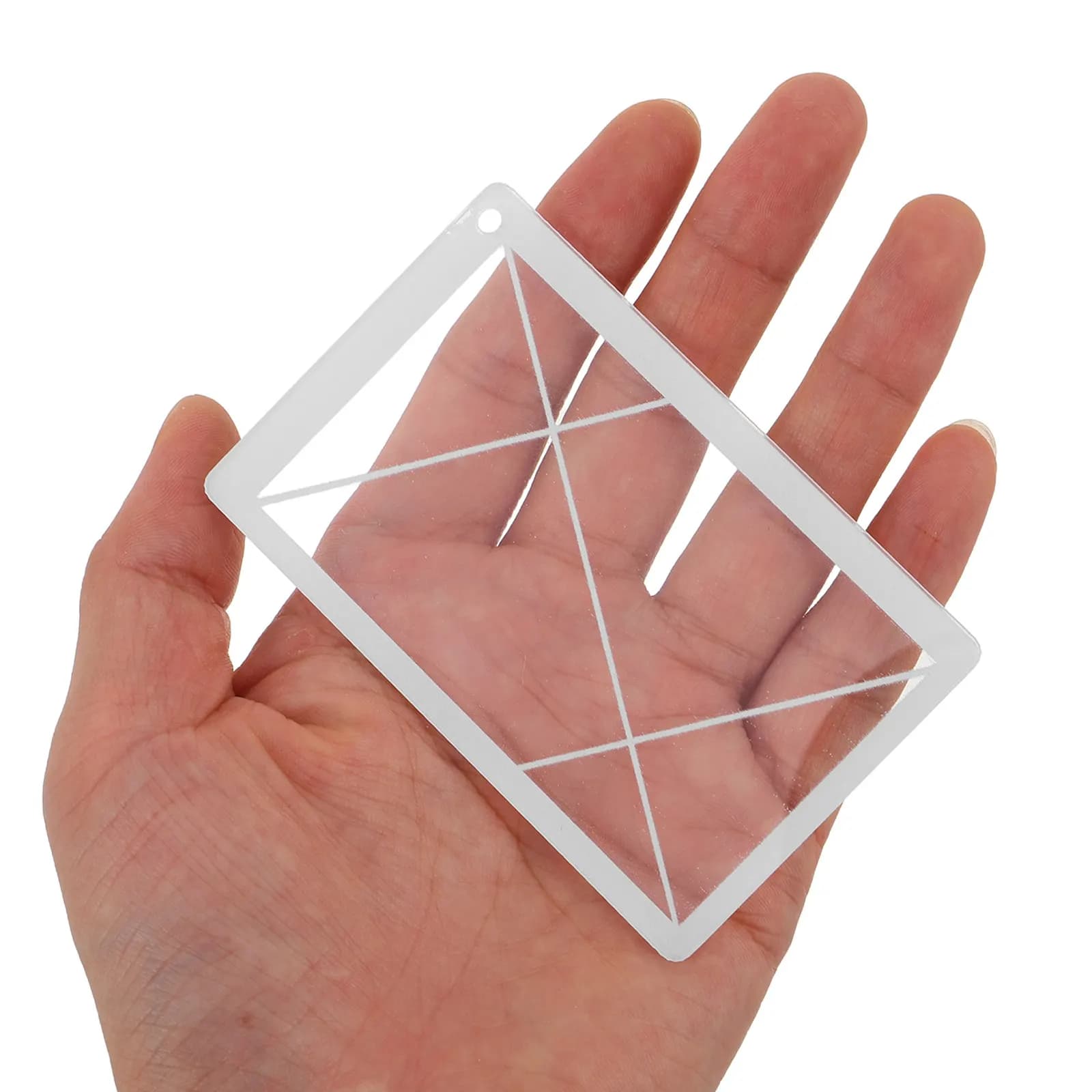 Set di Righelli per Proporzioni Geometriche in Acrilico, Visore Regolabile per Pittura e Composizione, Strumento per Artisti e Fotografi