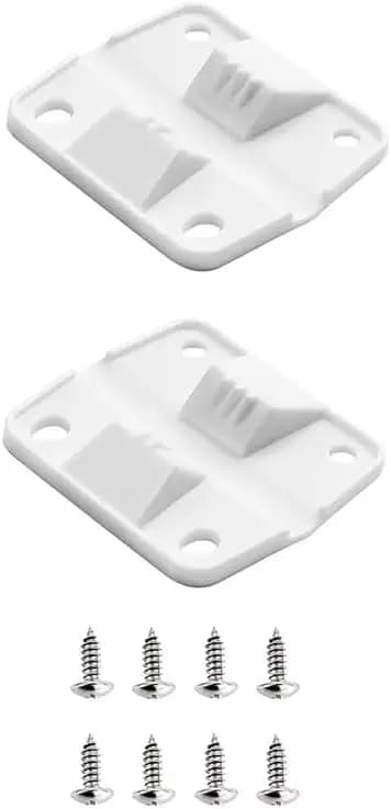 Cerniere di ricambio per frigoriferi portatili in plastica bianca, 2 pezzi, con set di viti di montaggio, compatibili con Coleman Cooler