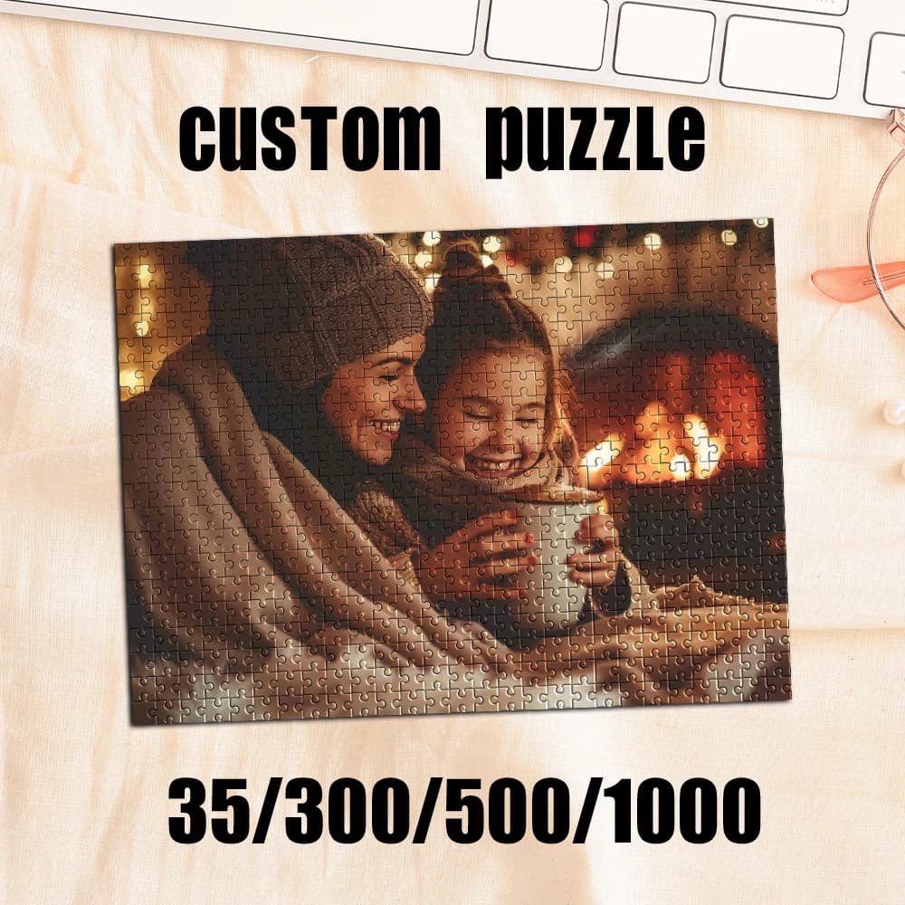 Puzzle Personalizzato con Foto 35/300/500/1000 Pezzi, Giocattoli Personalizzati, Puzzle Fatti a Mano, Regali Personalizzati