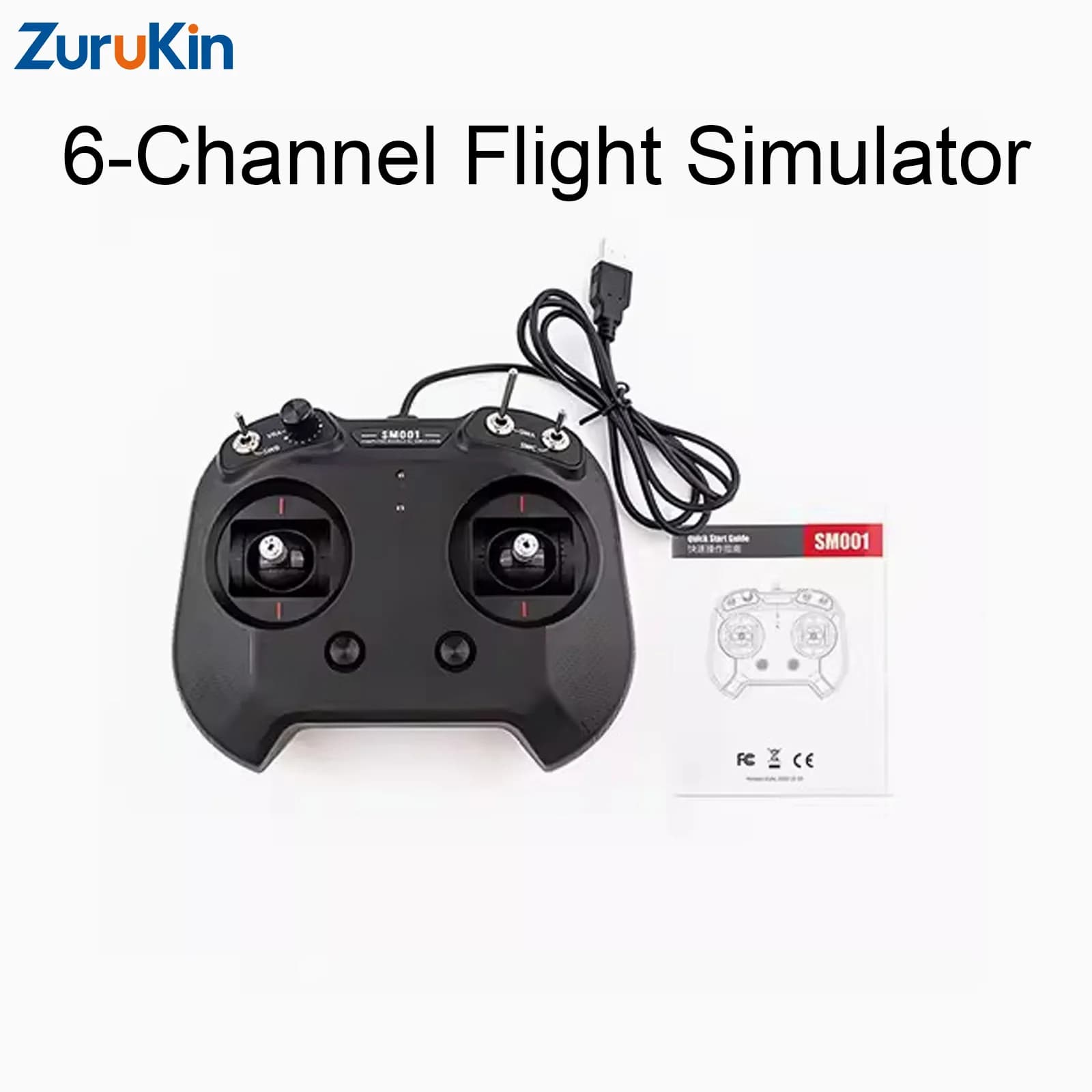 Simulatore di Volo RC Flysky SM001 8CH per Elicotteri G7 G6.5 PhoenixRC FMS Liftoff Freerider FPV Racing Drone Controller USB
