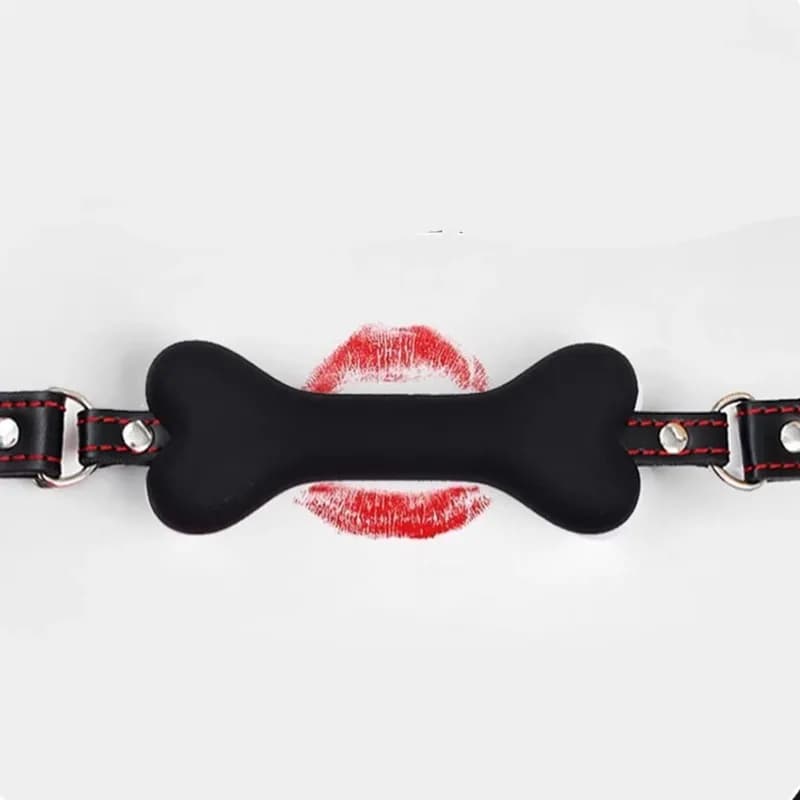 BDSM Imbracatura Del Sesso Bocca Giocattoli Per Adulti Silicone Cane Osso Palla Gag Bocca Aperta Gag Palla Bdsm Bondage Prodotti Del Sesso Sm Giocattoli Del Sesso per Le Donne