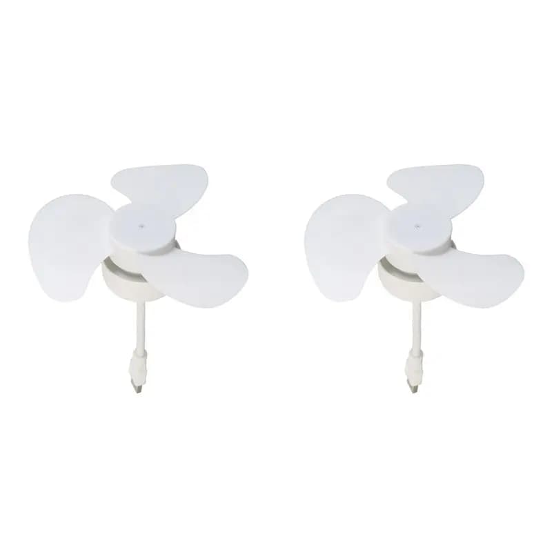 Ventilatore USB AB41-2X DC5V, Ventilatore da Soffitto con Regolazione a 360 Gradi, Ventilatore Elettrico Silenzioso per Interni, Ventilatore di Raffreddamento per Notebook