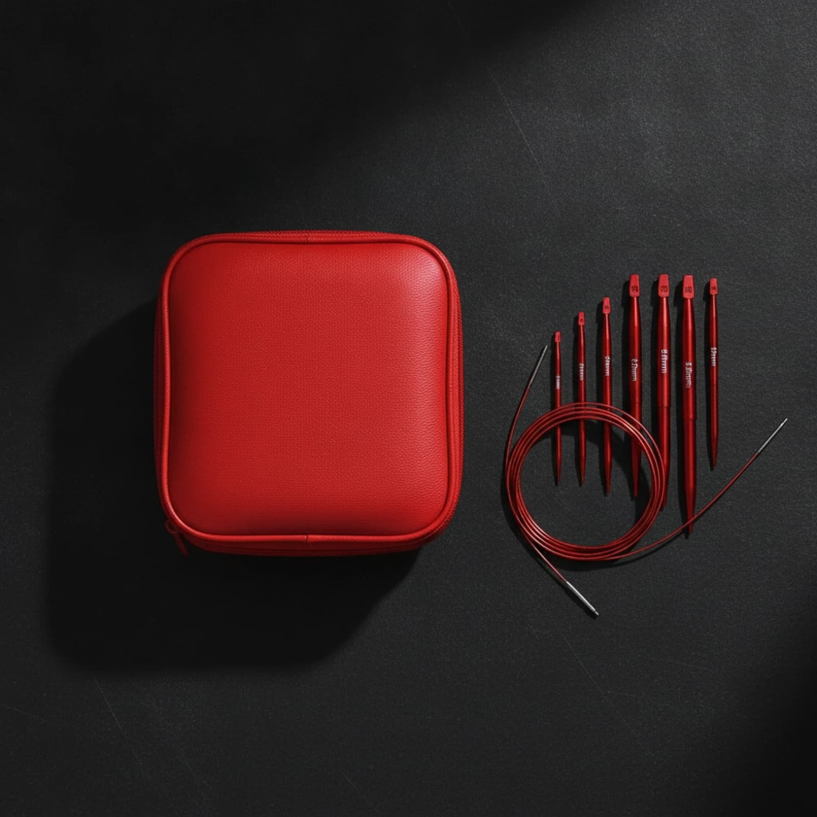 Interchangeable Circular Knitting Compact Interchangeable Knitting Needle Kit Travel-Ready Tidy for Knitters