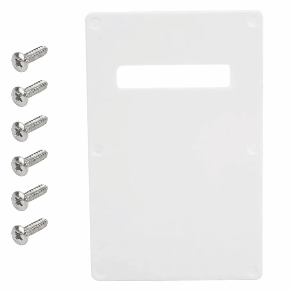 Premium Black/White Guitar Backplate Plastic Electric Guitar Cover Pick Guard Plate For Electric Guitar