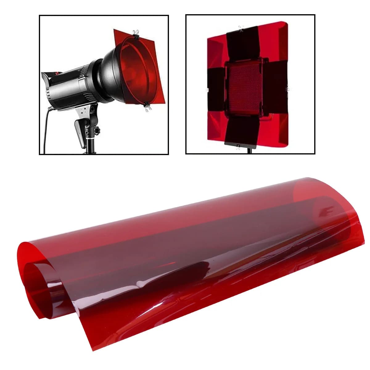 3 pz Luce Profonda Studio Fotografico Filtri Flash Carte Colore Rosso Filtro Filtro Gel Flash Filtri Gel