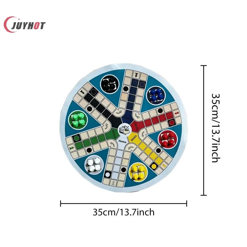 Set di Gioco degli Scacchi Volanti per 6 Giocatori, Gioco da Tavolo Rotondo, Gioco Interattivo per Famiglie e Feste, per Bambini e Adulti