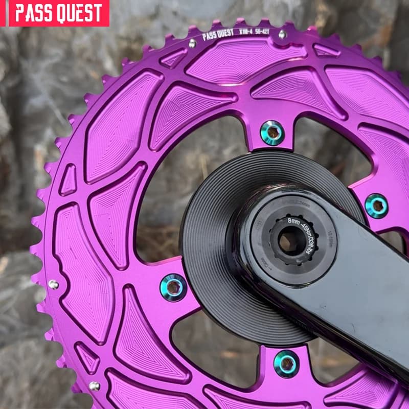 Stile a strisce per Shimano 5800 6800 CRANKS 50-34T 54-40T 53-39T Doppi corone Dura-ace 9000 110BCD Ruota dentata per bici da strada