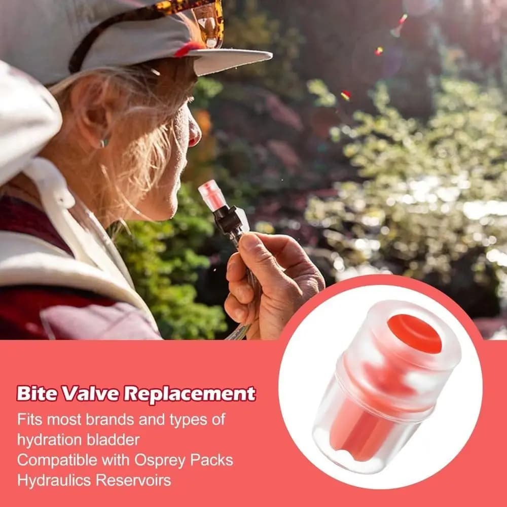 Moisturizing valve for water bladder Spare gum Silicone nozzles Moisturizing pack Moisturizing valve for clamp