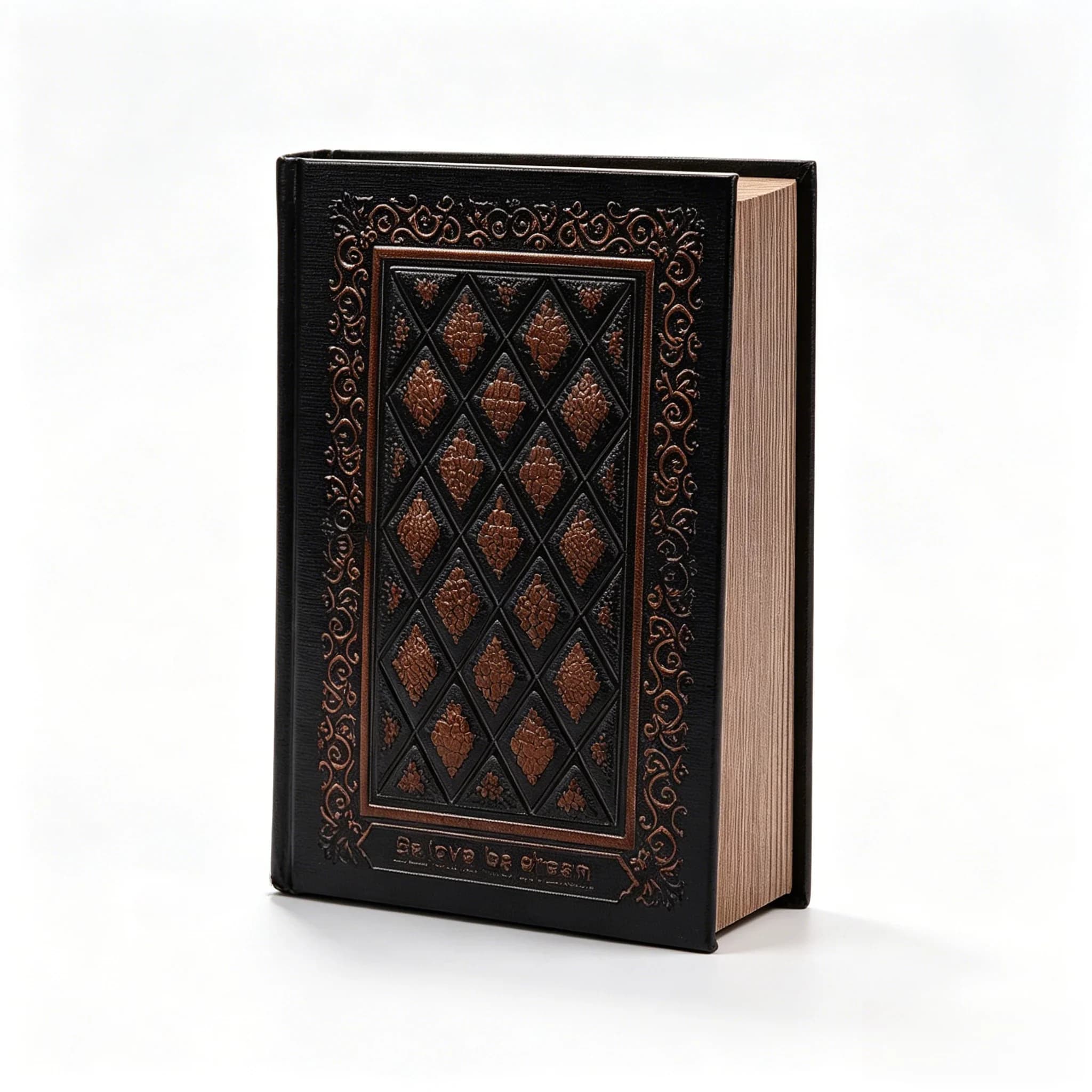 Gospel of Love 3D Embossed Faux Leather Notebook European Vintage Thick Journal Halloween Sketchbook for Drawing Writing Gift
