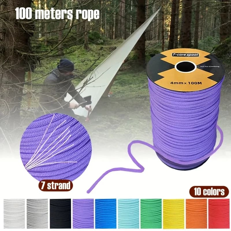 Rotolo da 100 metri di corda per ombrellone – Corda fai da te, disponibile in rotoli interi.