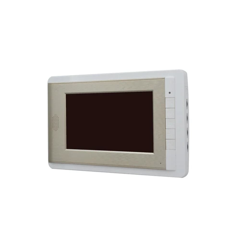 1 Set Sistema citofonico per porta Smart Home 1 telecamera a 1 display Videocitofono Display da 7 pollici Campanello per porta a filo Conversazione a mano libera
