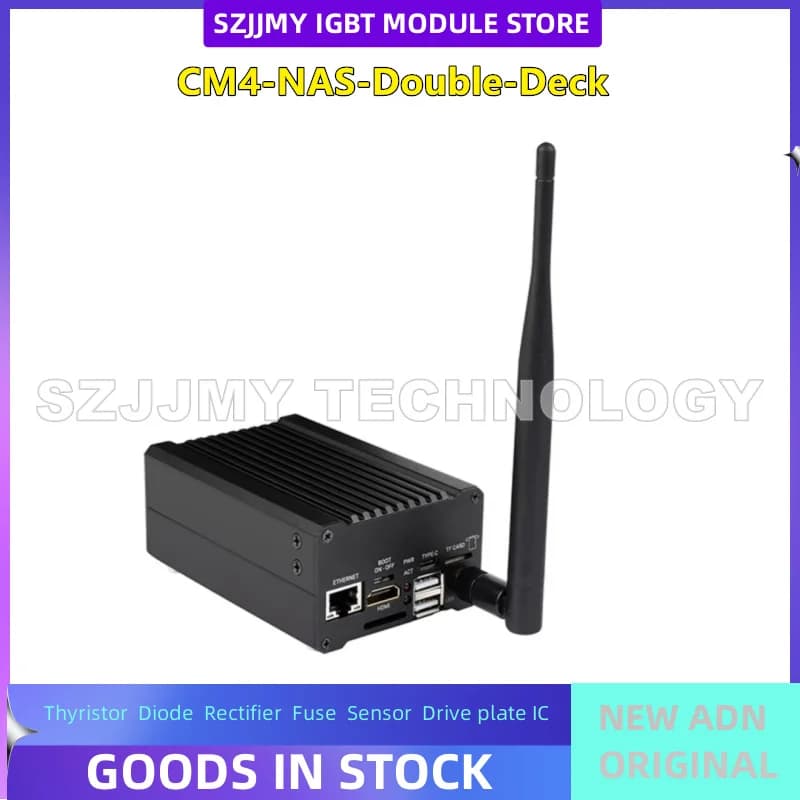Raspberry Pi CM4 Computing Module NAS Host Home Network Storage Server Dual SATA Interface/2-inch LCD NEW ORIGINAL IN STOCK