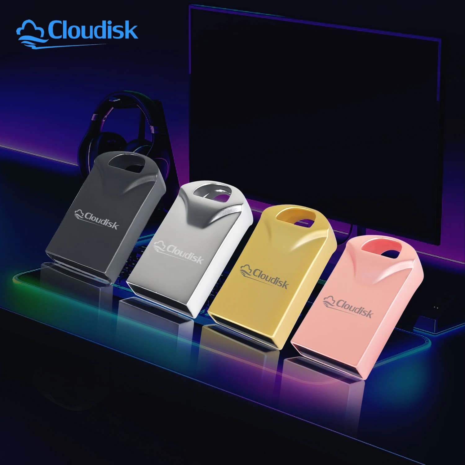 Cloudisk Mini Pen Drive impermeabile 1 GB 2 GB 4 GB 8 GB 16 GB Pendrive Chiavetta USB 64 GB 32 GB USB 2.0 per PC portatile