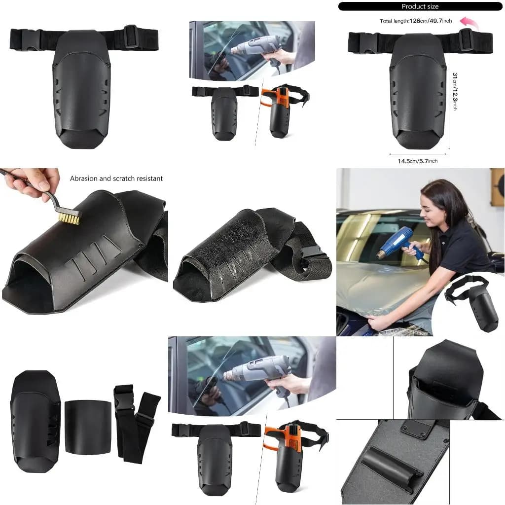 Electrician Heat Tool Protective Waist Belt Bag Hot Air Guns Carrying Organizers