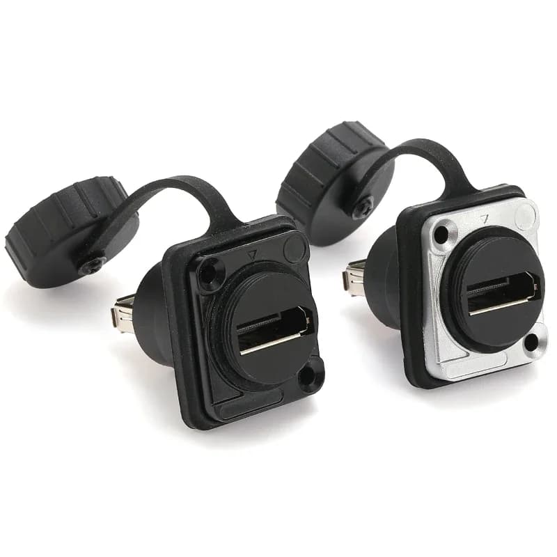 DP Cable Connector DisplayPort HD 4K Welded For Video Interface TV, Female Module Extension Line AVSSZ Waterproof DP docking