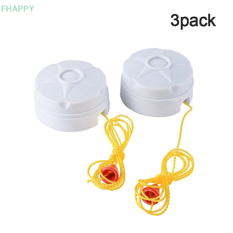 3PCS / 2PCS 250V 6A Ceiling Fan Lamp Wall Light Pull Chain Cord Switch Rope With Pull String Length about 50cm