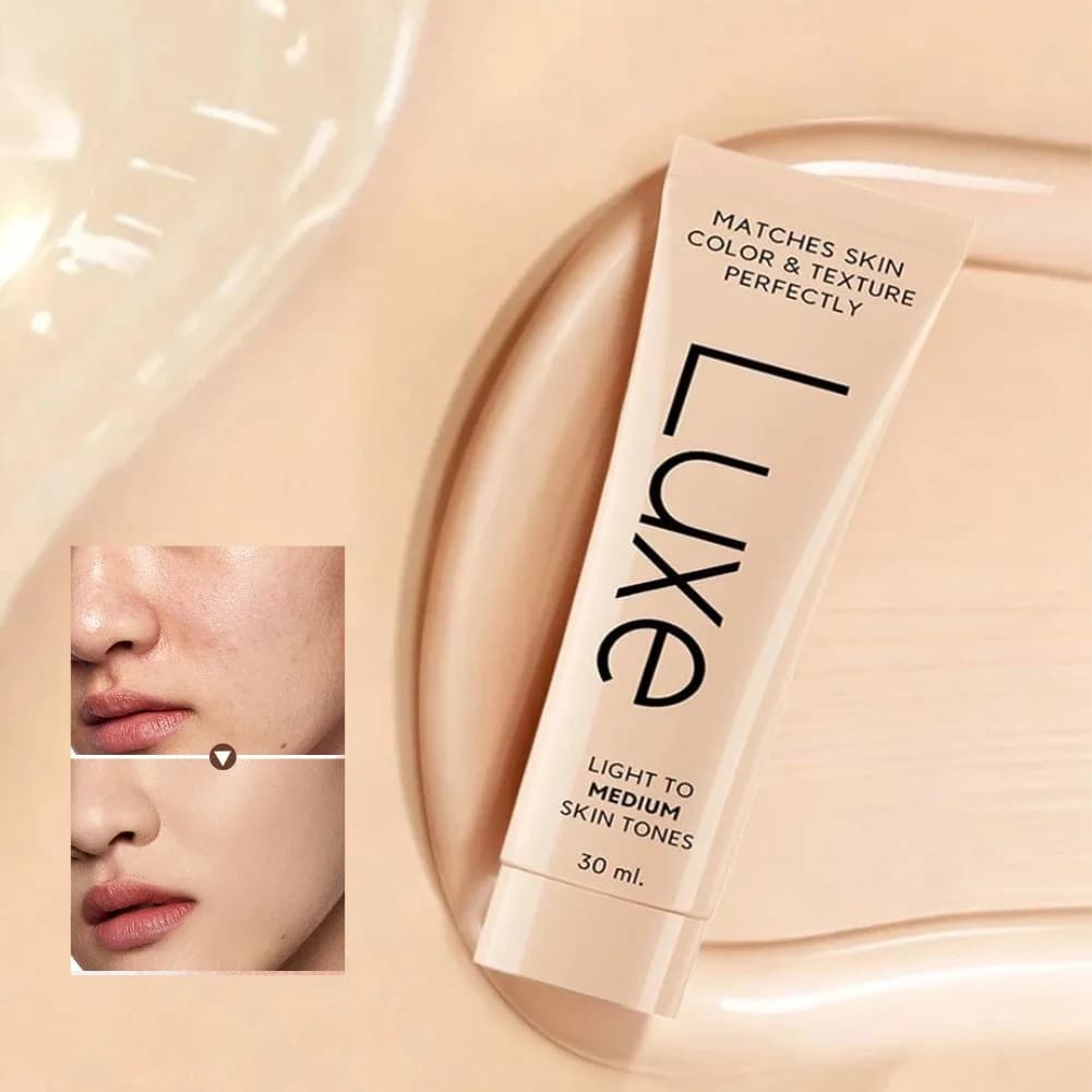 30ml Luxe Skin Tone Matching Concealer Foundation For Adjust Color Changing,Full Coverage,Waterproof,Even Skin Tone Face Makeup