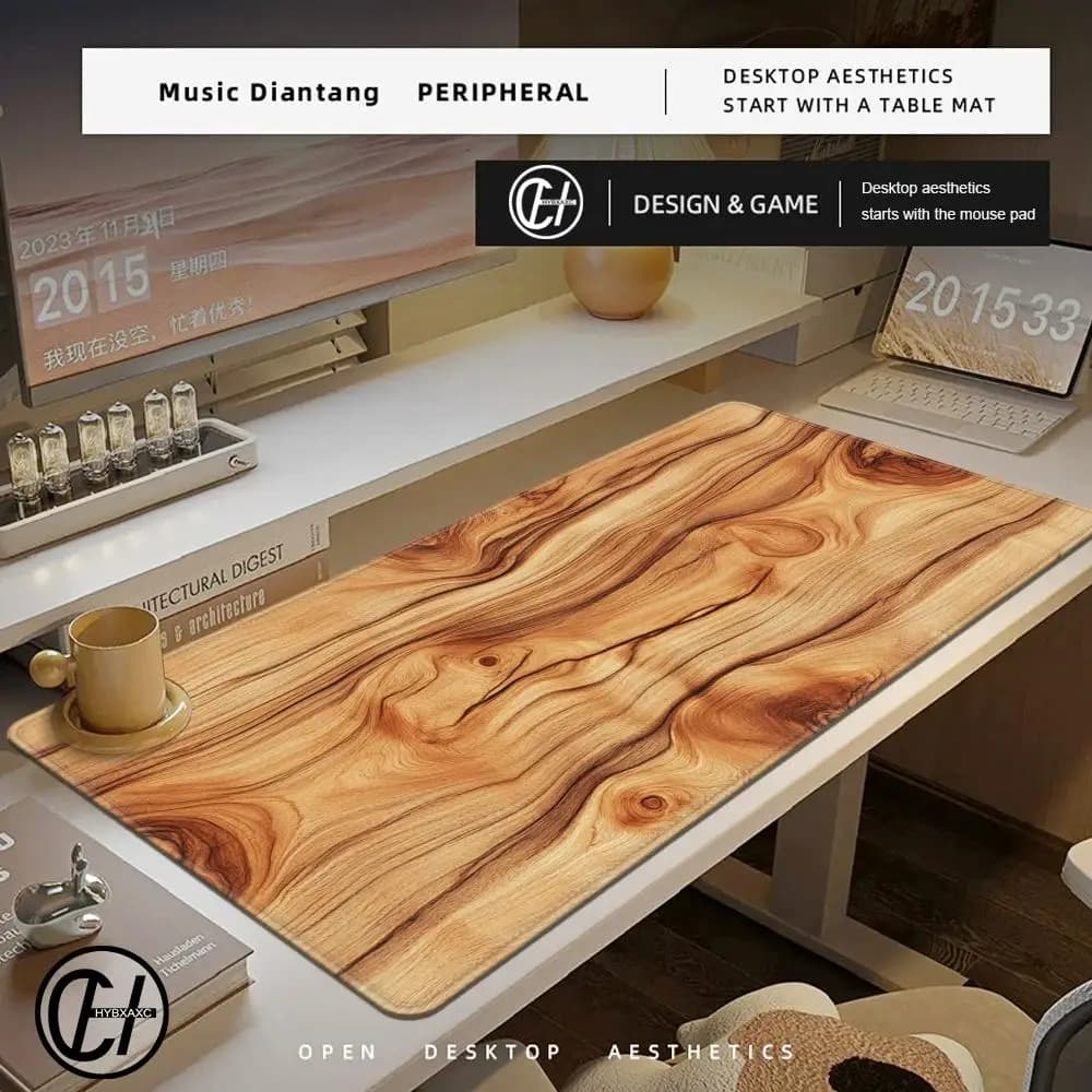 Tappetino per mouse in legno 900x400mm, accessori da ufficio per gamer, tappetino da scrivania per PC, tappetini da gioco per computer, tappetini lunghi per tastiera e scrivania