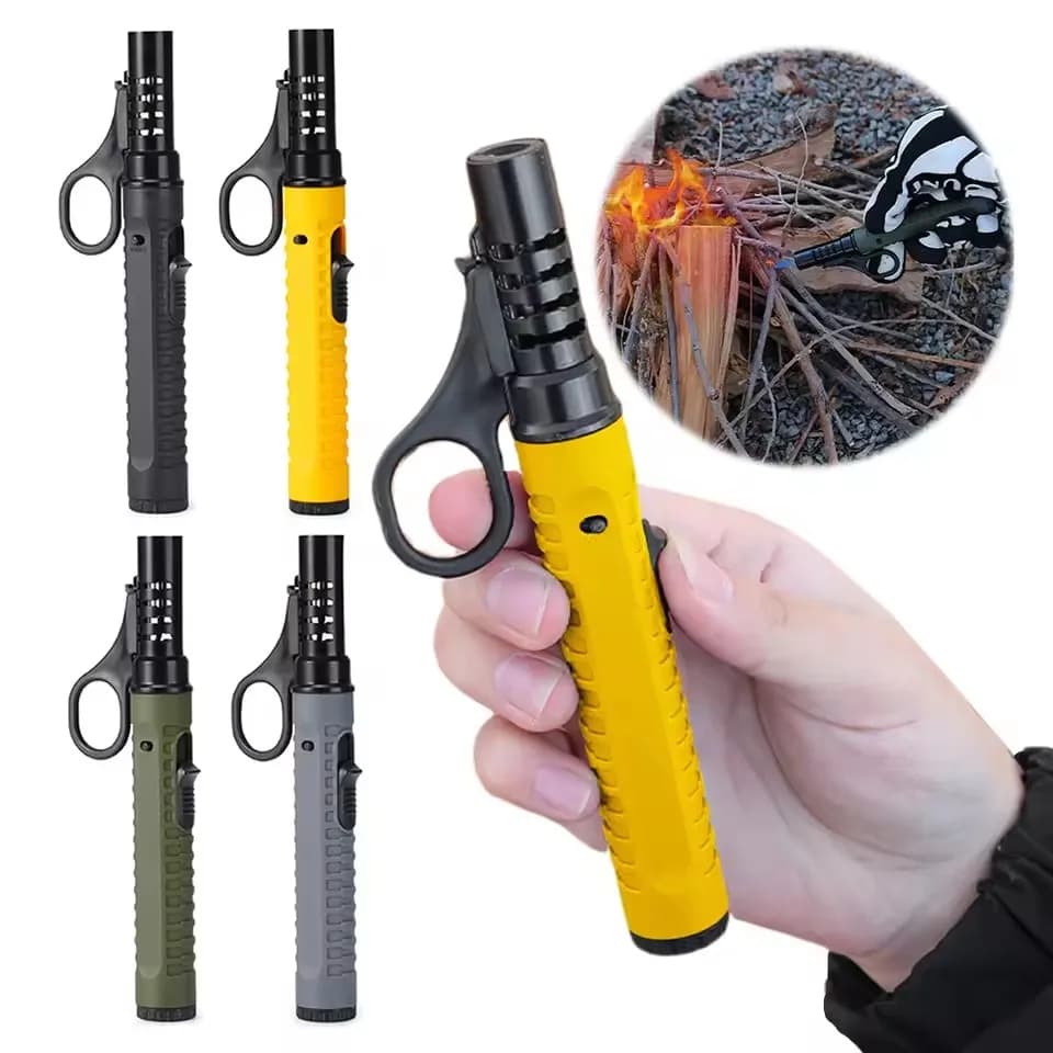 Caldo 1300 ° Accensione da campeggio esterna Illuminazione portatile Pistola Stufa Accessori Campeggio Barbecue Lanciafiamme Accenditore gonfiabile