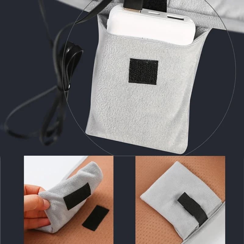 Cuscino riscaldante Cuscino del sedile riscaldato intelligente USB 5V per sedia da ufficio 45x45 cm Grafene con cuscino autoriscaldante a 3 livelli di riscaldamento