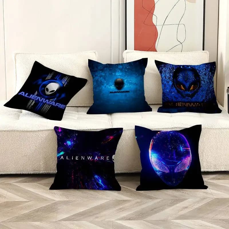 Alienware Animation Cushion Cover Car Throw Pillow Case For Sofa Car Christmas Gift 40x40cm 45x45cm