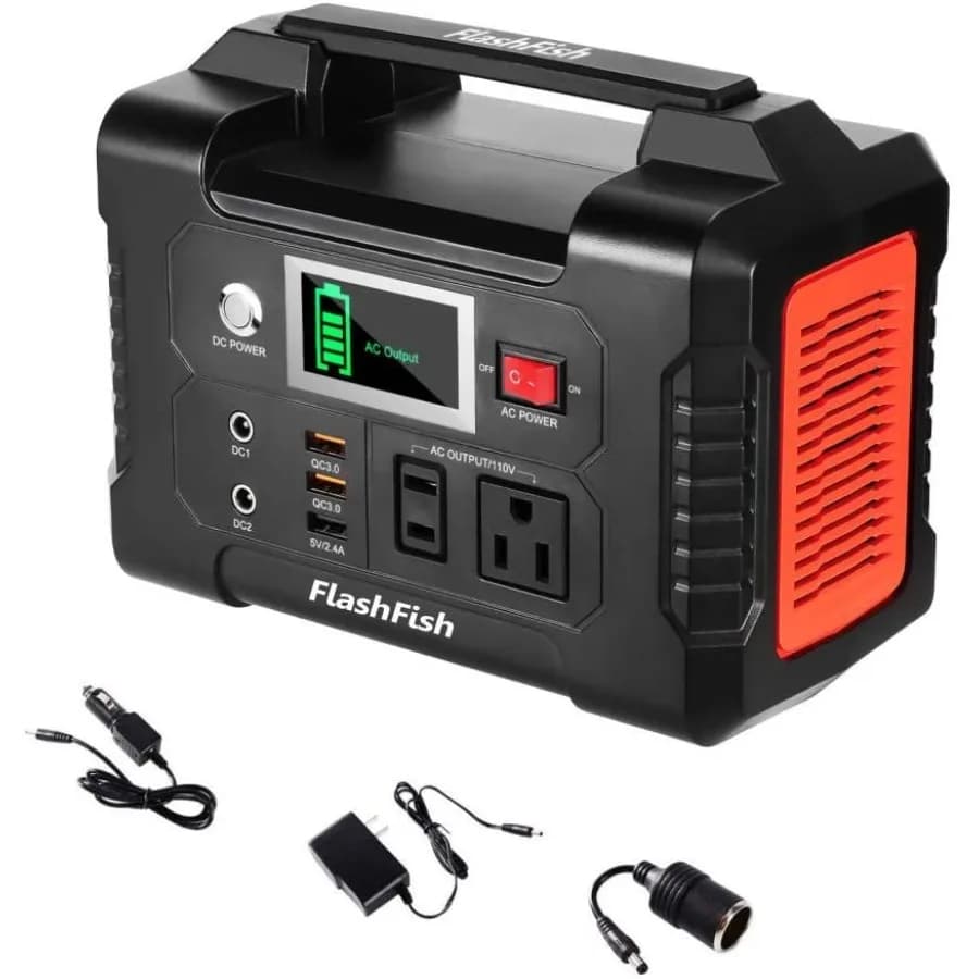 Stazione di Alimentazione Portatile 200W 40800mAh, Generatore Solare con Presa AC 110V, 2 Porte DC, 3 Porte USB, Batteria di Backup per CPAP