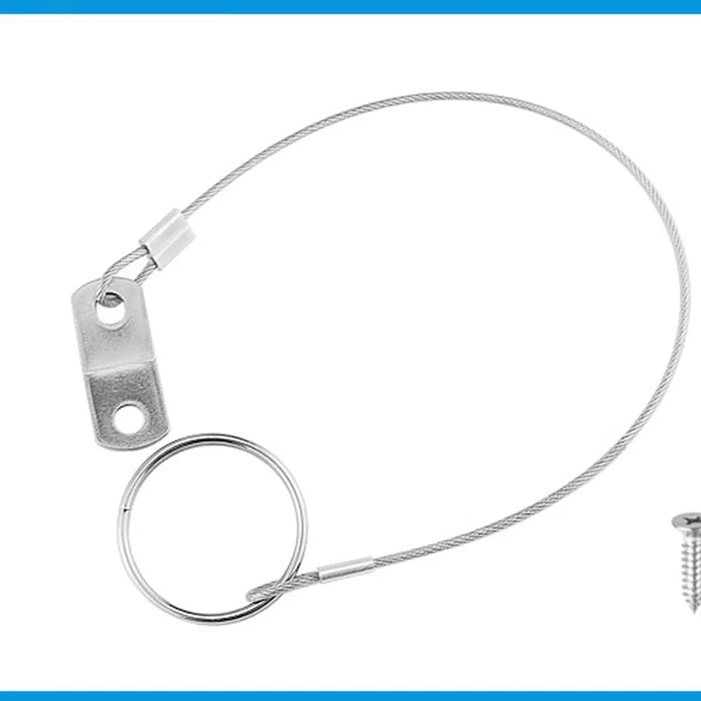 150mm Stainless Steel Anti Loss Lanyard Connector Marine Boat Yacht Hardware Pin Tether Rope Secured Fastener Deck Accessory