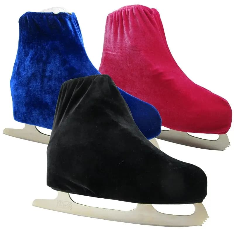 Velluto Pattinaggio su ghiaccio Scarpe da pattinaggio di figura Coperture Pattini a rotelle Guardia Anti sporco Flanella Accessori per pattinaggio elastico Una coppia