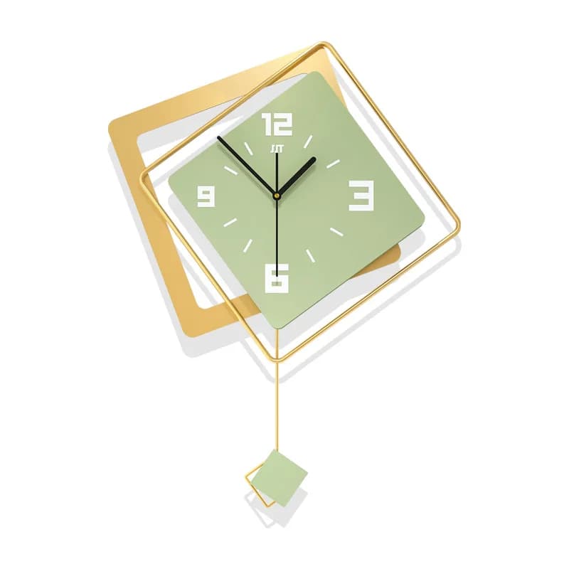Cream wind wall clock light luxury high sense modern simple clock living room home decoration silent clock wall hanging
