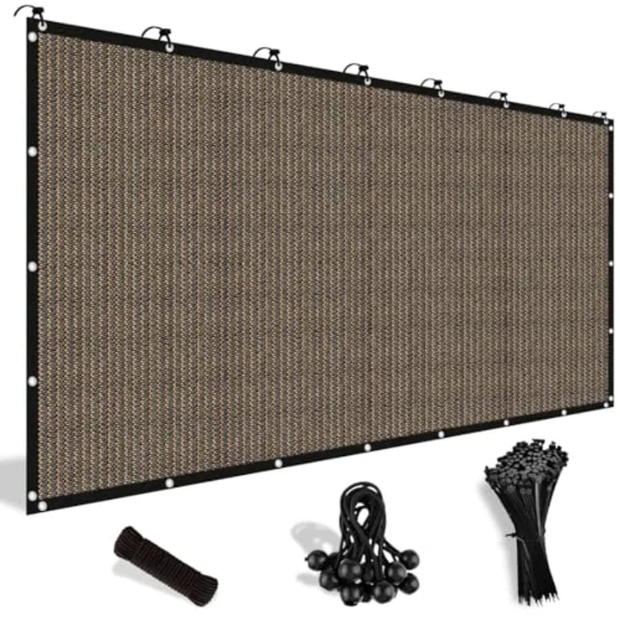 90% shaded Tel with Eyelets 2,4m x 3.6m, Pergola Cover, Sunbed for Patio, Exterior Garden, M Courtyard