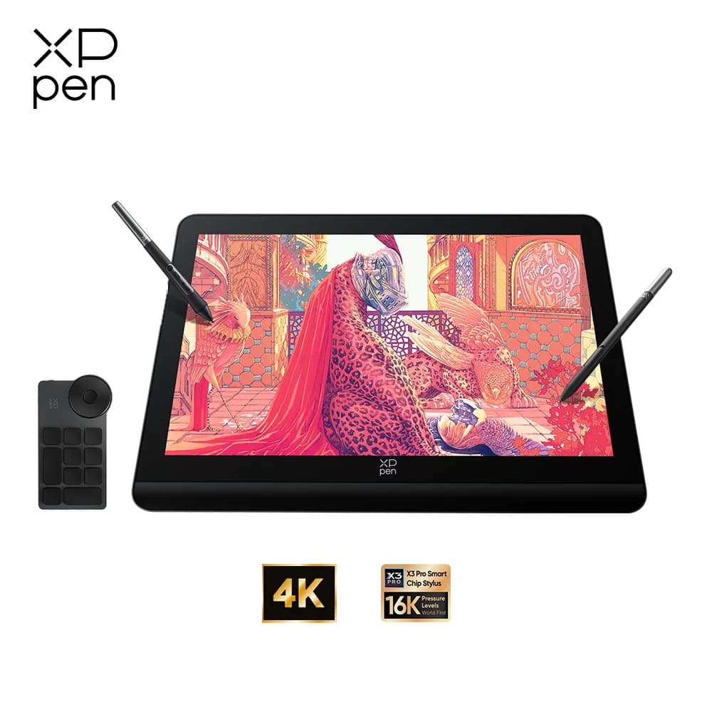 Xppen Artist Pro 19 (2), monitor per tavolette grafiche 4k con stilo Srgb X3 Pro al 99,8%, display da disegno da 18,4 pollici per
