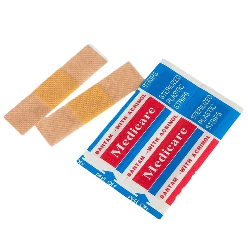 100 pz/set fasciatura di emergenza pronto soccorso benda gesso tessuto Non tessuto impermeabile traspirante Sterile pasta ferita cerotto medico